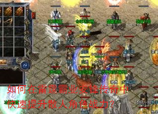 如何在雷霆霸业安锋传奇中快速提升散人角色战力? 如何在雷霆霸业安锋传奇中快速提升散人角色战力?