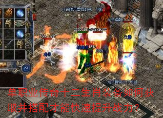 单职业传奇十二生肖装备如何获取并搭配才能快速提升战力? 单职业传奇十二生肖装备如何获取并搭配才能快速提升战力?