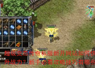 超级变态传奇私服新开网站如何快速提升战力?新手必看攻略技巧有哪些? 超级变态传奇私服新开网站如何快速提升战力?新手必看攻略技巧有哪些?