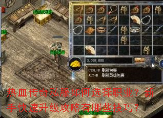 热血传奇私服如何选择职业?新手快速升级攻略有哪些技巧? 热血传奇私服如何选择职业?新手快速升级攻略有哪些技巧?