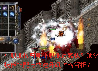 单职业传奇哪个职业最爽快?顶级技能搭配与快速升级攻略解析? 单职业传奇哪个职业最爽快?顶级技能搭配与快速升级攻略解析?