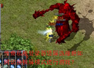 传奇私服登录器竖屏选服后如何切换横屏模式进行游戏? 传奇私服登录器竖屏选服后如何切换横屏模式进行游戏?