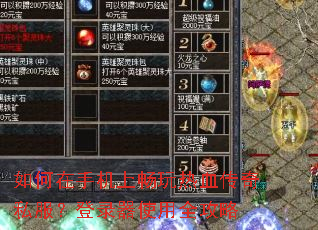 如何在手机上畅玩热血传奇私服?登录器使用全攻略 如何在手机上畅玩热血传奇私服?登录器使用全攻略