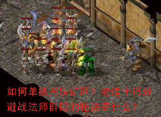 如何单挑黑铁矿区?老道士巧妙避战法师群殴的秘诀是什么? 如何单挑黑铁矿区?老道士巧妙避战法师群殴的秘诀是什么?