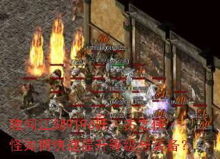 独闯江湖9196妖·古之侠·怪如何快速提升等级与装备? 独闯江湖9196妖·古之侠·怪如何快速提升等级与装备?