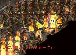 冰雪之城boss多久刷新一次? 冰雪之城boss多久刷新一次?