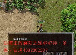 如何击败襄阳之战4947神·圣兽·白虎438200253? 如何击败襄阳之战4947神·圣兽·白虎438200253?