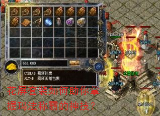 花屏套装如何助你掌握玛法称霸的神技? 花屏套装如何助你掌握玛法称霸的神技?