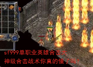 sf999单职业英雄合击大神级合击战术你真的懂了吗? sf999单职业英雄合击大神级合击战术你真的懂了吗?