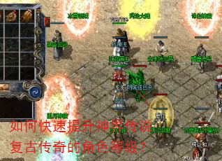 如何快速提升神界传说复古传奇的角色等级? 如何快速提升神界传说复古传奇的角色等级?