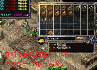 最新传奇私服道士如何快速提升等级与装备? 最新传奇私服道士如何快速提升等级与装备?