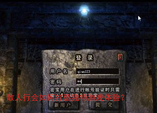散人行会如何打造独特游戏体验? 散人行会如何打造独特游戏体验?