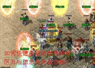 如何快速获取热血传奇新区开服信息与升级攻略? 如何快速获取热血传奇新区开服信息与升级攻略?