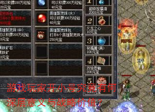 游戏玩家开小号究竟有何深层意义与战略价值? 游戏玩家开小号究竟有何深层意义与战略价值?