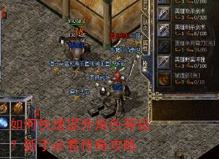 如何快速提升角色等级?新手必看传奇攻略 如何快速提升角色等级?新手必看传奇攻略