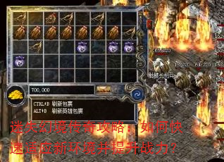 迷失幻境传奇攻略:如何快速适应新环境并提升战力? 迷失幻境传奇攻略:如何快速适应新环境并提升战力?